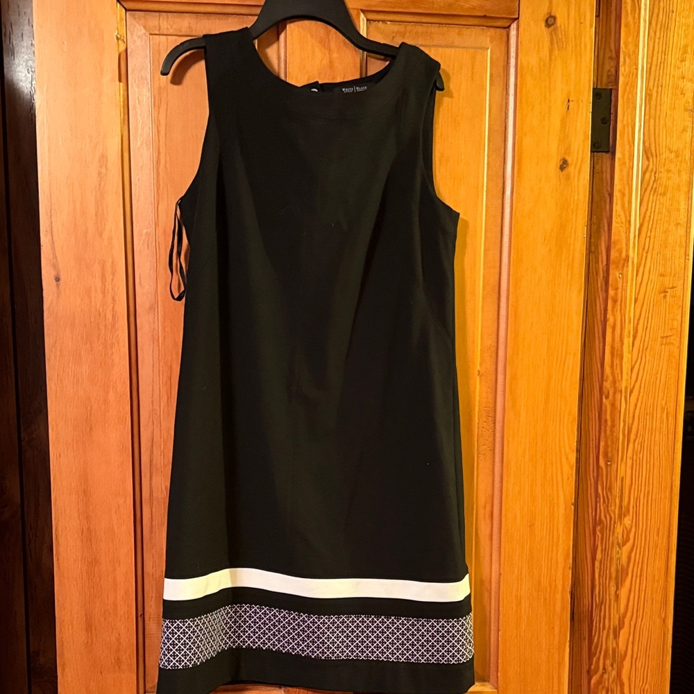 White House Black Market Black and White Mini Dress
